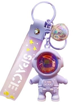 Purple Astronaut Keychain